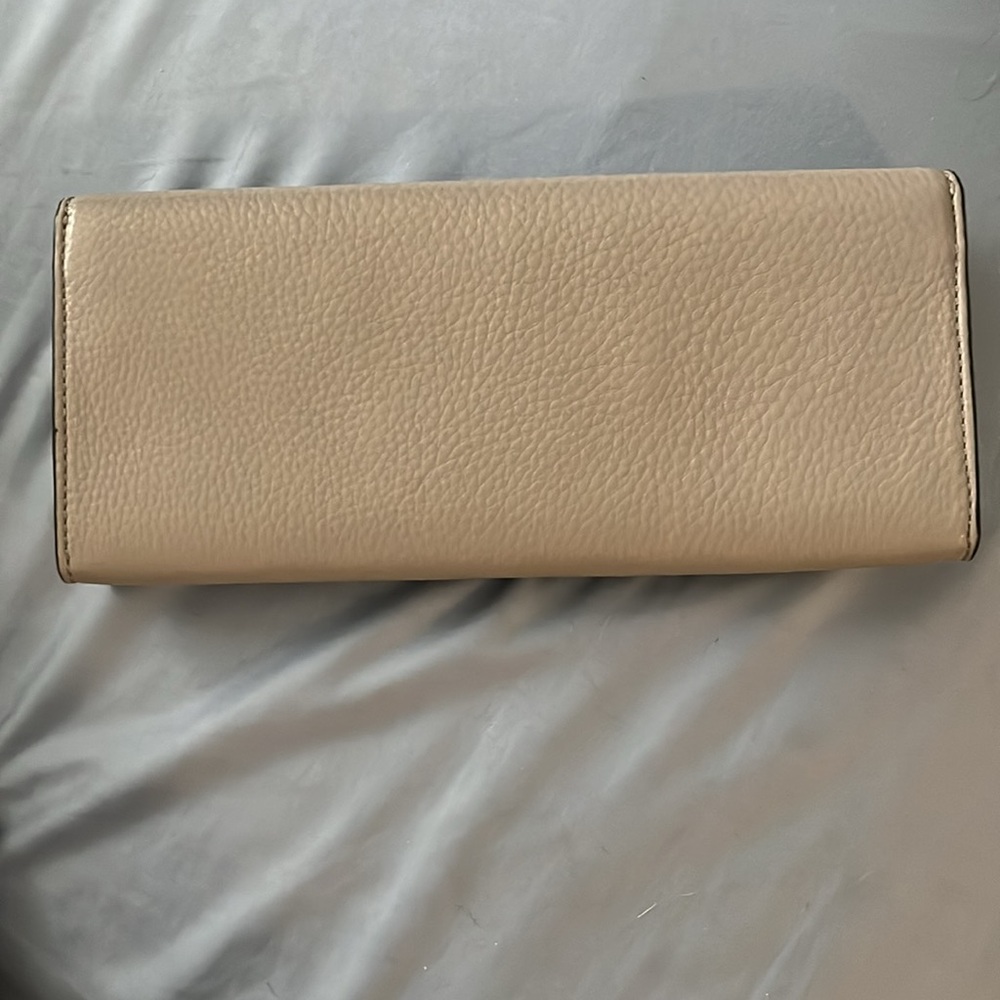 Tory Burch Gray Cream Clutch - Picture 2 of 9